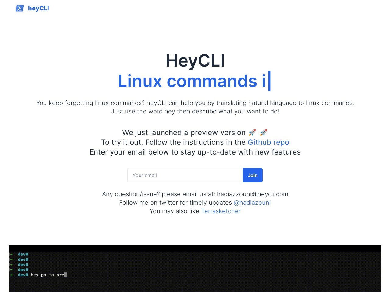 heyCLI